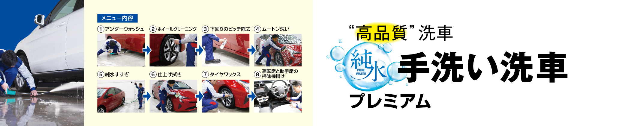 純水手洗い洗車 プレミアム — KeePerの高品質洗車